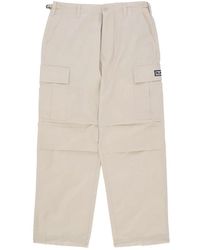 Obey - Broeken ,Grijs ,Katoen Cargo Broek Zilver Grijs - Lyst