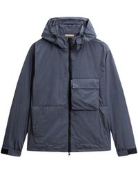 Woolrich - Shiny Nylon Hooded Jacket - Lyst