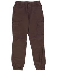 Iuter - Broeken ,Bruin ,Katoen Ripstop Cargo Jogger Broek - Lyst