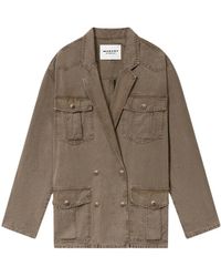 Isabel Marant - Jassen ,Bruin ,Katoen Nevala Jacket - Lyst
