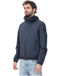 Blauer - Blaue Windbreaker Jacke Frühling Sommer - Lyst