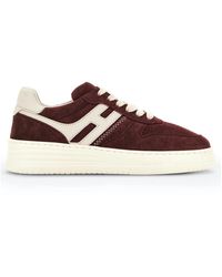 Hogan - Schoenen ,Rood ,Leer H630 Sneakers - Lyst
