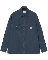 Carhartt - Overhemden ,Blauw ,Katoen Parrish Shirt Jacket - Lyst