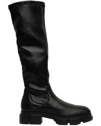 COPENHAGEN - Schwarze Stretch-Knie-Stiefel - Lyst