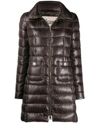Herno - Jassen ,Bruin ,Polyester Maria Mid-Length Donsjas - Lyst