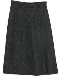 Nine:inthe:morning - Uitlopende Midi-Rok - Lyst