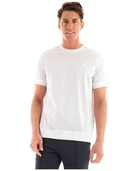Karl Lagerfeld - Magliette bianca in cotone regular fit - Lyst