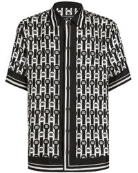 Dolce & Gabbana - Hawaii Printed Silk Twill Shirt - Lyst