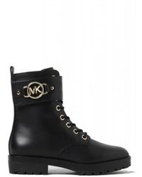 Michael Kors - Rory Leren Combat Boot - Lyst