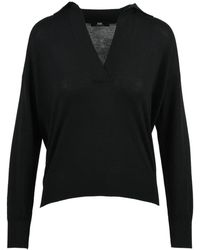 Alpha Studio - Truien & Vesten ,Zwart ,Wol Polo - Lyst