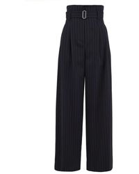 SOLOTRE - Straight Trousers - Lyst