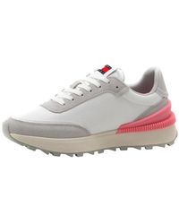 Tommy Hilfiger - Schoenen ,Wit ,Polyester Tech Runner Sneakers - Lyst