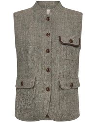 Mos Mosh - Jassen ,Bruin Bodywarmers - Lyst