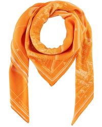 Windsor. - Accessoires ,Oranje ,Wol Stadsprint Sjaal - Lyst