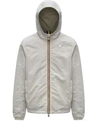 K-Way - Jassen ,Katoen Jake Cotton Reversible Jacket - Lyst
