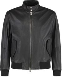 HUGO - Leather Jackets - Lyst