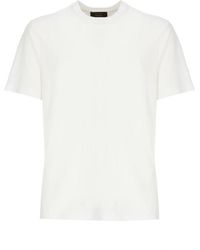 Zanone - Tops ,Wit ,Katoen Ice Cotton T-Shirt - Lyst