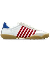 DSquared² - Schoenen ,Wit ,Leer Soccer Sneakers - Lyst