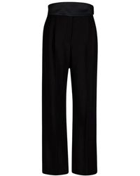 Stella McCartney - Zwarte Wol Tuxedo Broek - Lyst