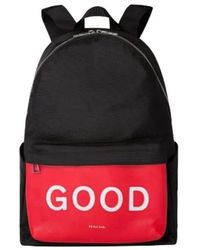 Paul Smith - Zwarte Motief Canvas Rugzak - Lyst
