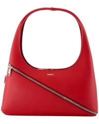 Coperni - Rote Lederhandtasche Mit Top-Griff - Lyst