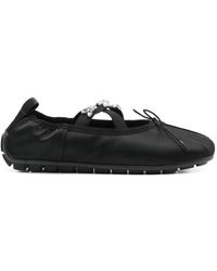 Simone Rocha - Schwarze Schuhe Mit Kristallverzierung - Lyst