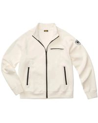 Blauer - Hoodies & Sweatvesten ,Wit ,Katoen Raynor Zip Sweatshirt - Lyst