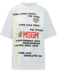 MSGM - T-Shirts - Lyst