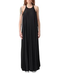 Sportmax - Elegante Mouwloze Maxi Jurk - Lyst