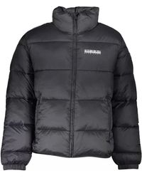 Napapijri - Zwarte Polyamide Herenjas - Lyst