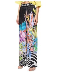 Just Cavalli - Wide Trousers - Lyst