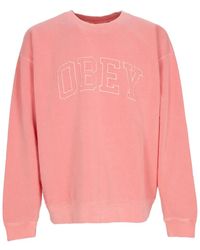 Obey - Leichter crewneck sweatshirt pigment shell - Lyst