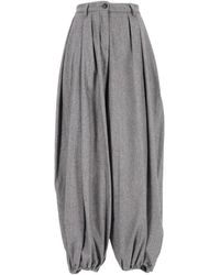 Thelatest - Broeken ,Grijs ,Gekreukte Wijde Broek - Lyst