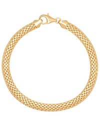 Nialaya - Men Gold Woven Chain Bracelet - Lyst