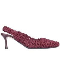 N°21 - Schoenen ,Rood ,Leer Pump Slingback - Lyst