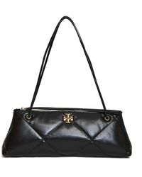 Tory Burch - Schwarze Diamond Quilt Schultertasche - Lyst