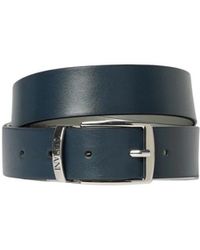 Emporio Armani - Wendegürtel Aus Kunstleder - Lyst
