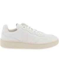 Veja - Traced leather v-90 sneakers - Lyst