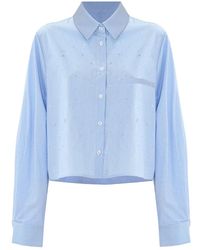 Kocca - Camisa de algodón a rayas con detalles brillantes - Lyst