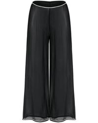 Bode - Pantalón Sheer Juana Negro, Mujer, Talla - Lyst