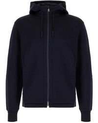 ZEGNA - High Performance Wool Blend Full Zip Hoodie - Lyst