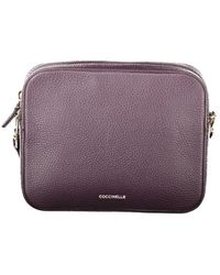 Coccinelle - Lila Leder Damen Handtasche - Lyst