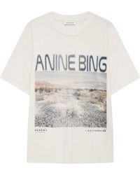 Anine Bing - Tops ,Wit ,Katoen Cade Tee Wildflowers - Lyst