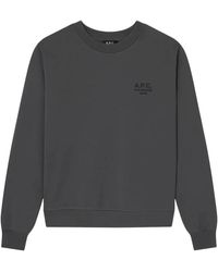 A.P.C. - Hoodies & Sweatvesten ,Grijs ,Katoen Sweat Standard Rue Madame Gots - Lyst