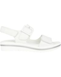 Waldläufer - Schoenen ,Wit ,Leer Wijde Pasvorm Witte Leren Sandaal - Lyst