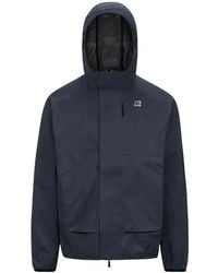 K-Way - Blauwe Outdoorjas Roche - Lyst