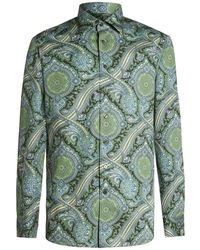 Etro - Overhemden ,Veelkleurig ,Katoen Casual Paisley Print Lange Mouw Shirt - Lyst
