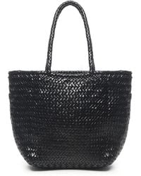Dragon Diffusion - Handgewebte Ledertasche, Schwarz - Lyst