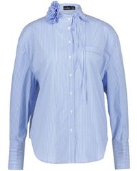 Van Laack - Overhemden ,Blauw ,Katoen Bija Blouse - Lyst