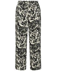 Soya Concept - Grüne Perla 2 Hose Mit Tiermuster - Lyst